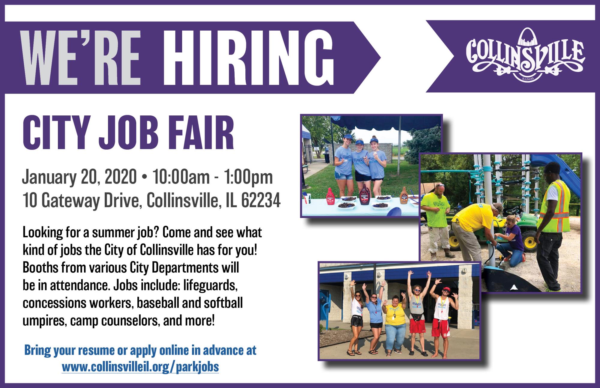 city job fair flyer 2020