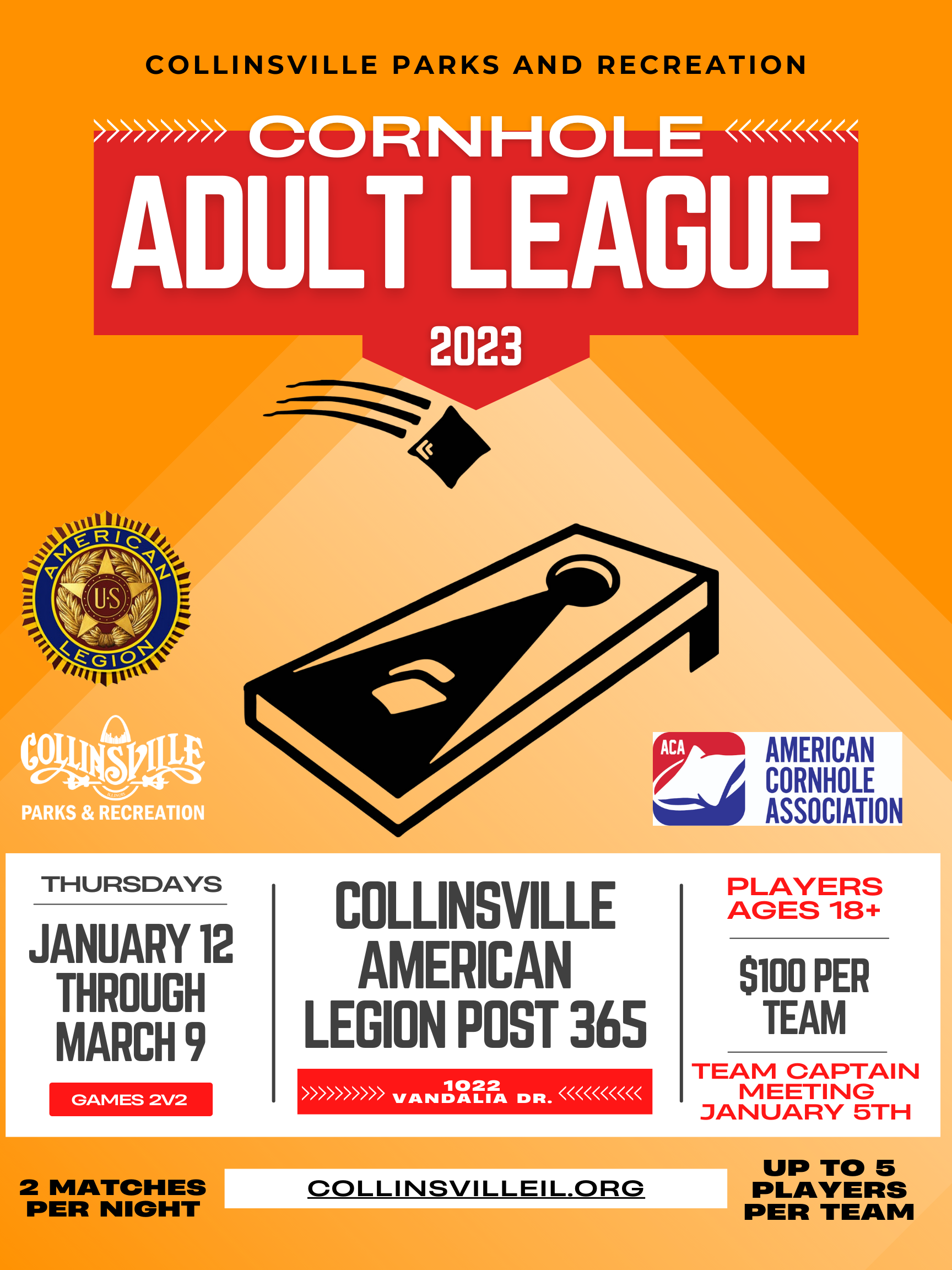 Cornhole League Flyer