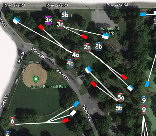 WoodlandPark_Disc Golf Layout